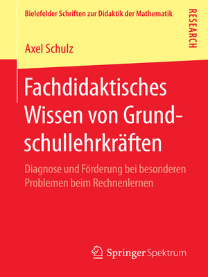 cover image of Fachdidaktisches Wissen von Grundschullehrkräften